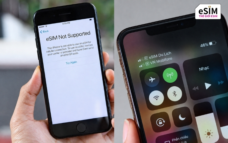 iPhone Lock không thể quét mã QR để cài đặt eSIM du lịch theo cách thông thường